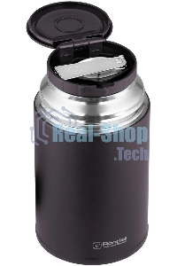 Термос для еды Rondell Tierno RDS-1661 0.7 л. бордовый с чехлом картонная коробка