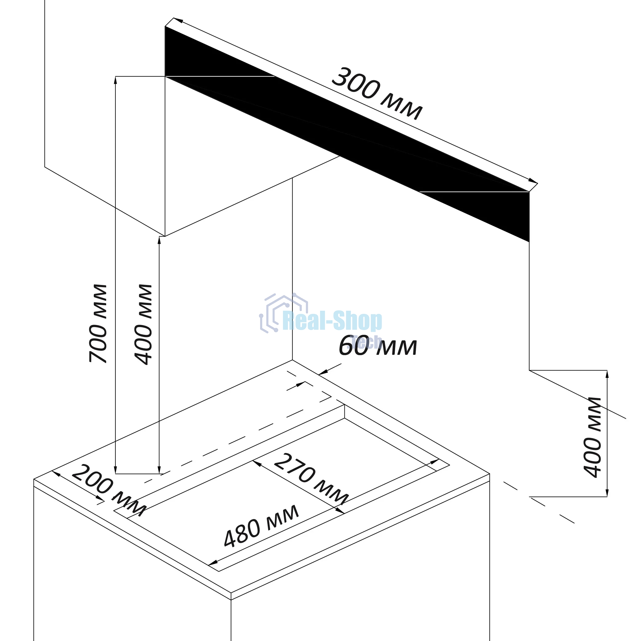 Газовая варочная панель Nordfrost HS 3022 B независимая, черный