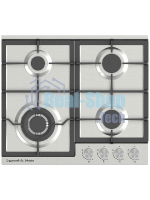 Газовая варочная панель Zigmund & Shtain G 14.6 S независимая, нержавеющая сталь