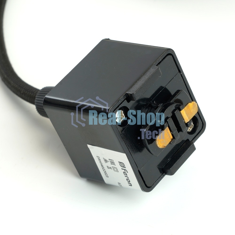 Светильник трековый на шинопровод Feron AL196 ДПО GU10 без лампы на подвесе черный