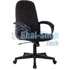 Кресло руководителя Бюрократ CH 002 Fabric 3C11 черный, крестов. пластик