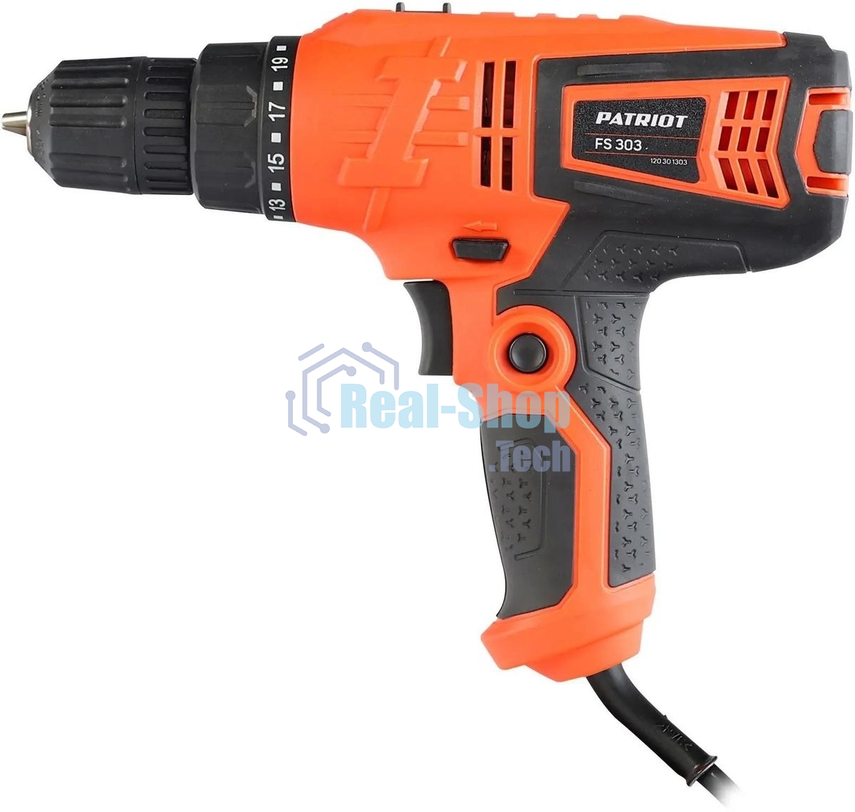 Дрель-шуруповерт Patriot FS 303, 330 Вт, 25 Нм, щеточный