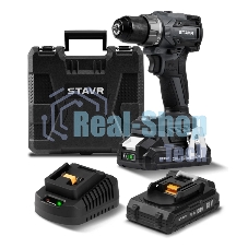 Дрель-шуруповерт СТАВР SDD 18BL-2K, 18 В, 2 Ач, 50 Нм, бесщеточный