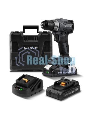 Дрель-шуруповерт СТАВР SDD 18BL-2K, 18 В, 2 Ач, 50 Нм, бесщеточный