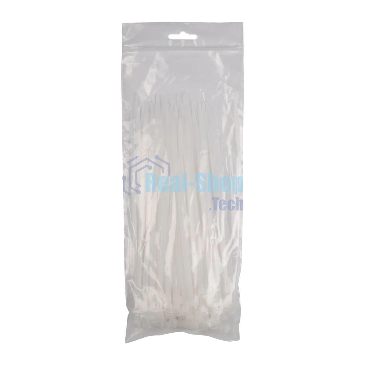Стяжка кабельная (Хомут) 4,8x200-100WH PA6.6 белая (100 шт/уп) Jazzway