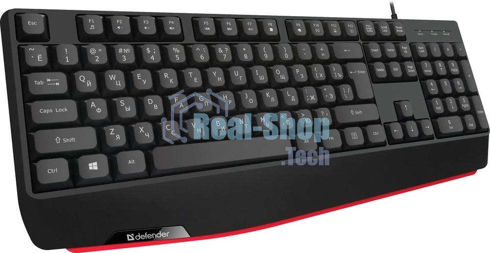 Клавиатура проводная Defender Atom HB-546, USB, черный