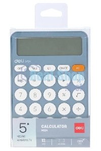 Калькулятор настольный Deli EM124BLUE синий 12-разр.