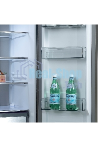 Холодильник Бирюса CD 496 TGG текстурированное бежевое стекло трехкамерный 334/162л морозилка снизу, No Frost, Side by Side