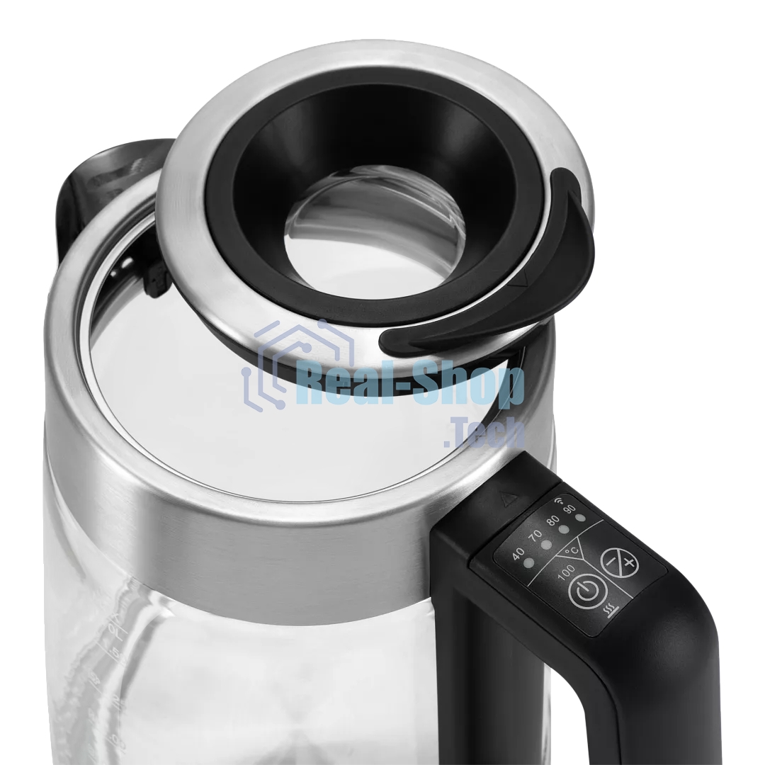 Чайник электрический Polaris PWK-1725-СGLD серебристый матовый, 1.7 л, 2200 Вт