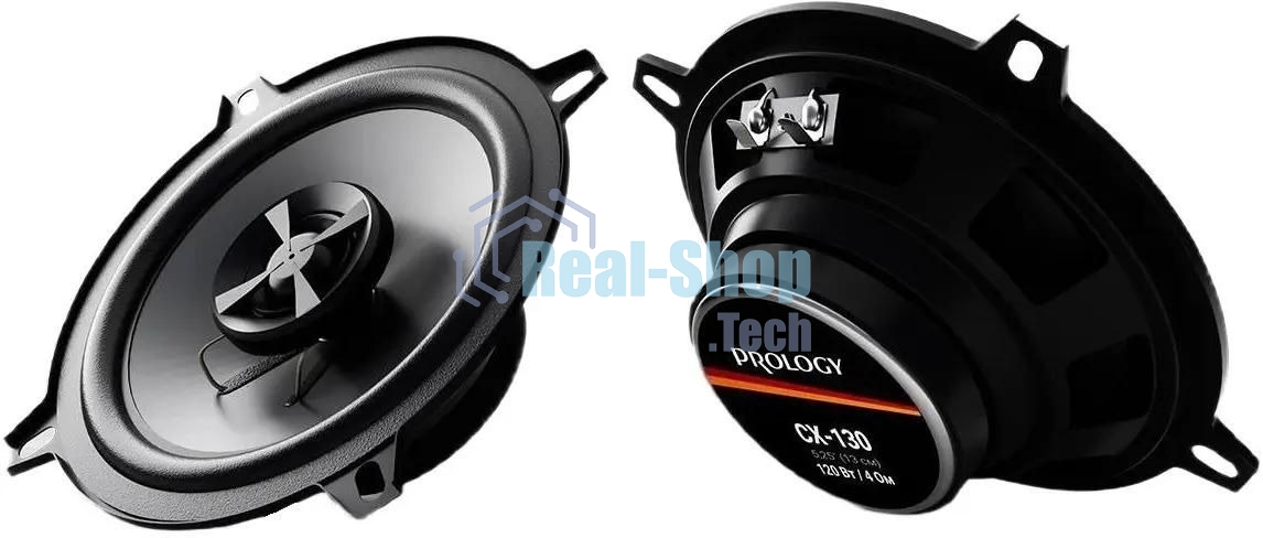 Колонки автомобильные Prology CX-130 120Вт 88дБ 4Ом 13см (5дюйм) (ком.:2кол.) коаксиальные двухполосные