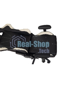 Кресло игровое Бюрократ VIKING 5 AERO WHITE черный/белый искусственная кожа