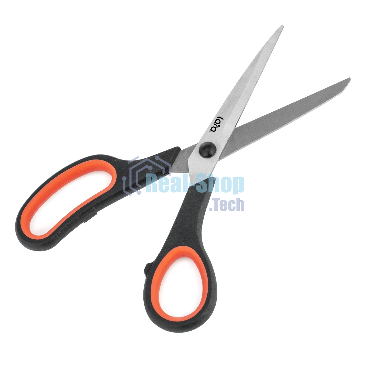 Ножницы LARA LR05-90 BLISTER 21,5 см, прорезиненные ручки, сверхострая заточка, нержавеющая сталь 2CR14