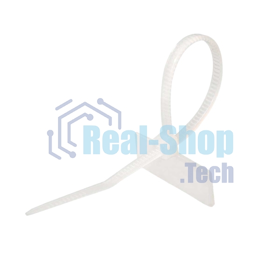 Хомут кабельный 2.5х200 с площадкой для маркировки 25х15 NO-225-320 бел. (уп. 50шт) Эра