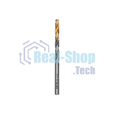 Сверло спиральное по металлу Denzel 5,5 x 93мм, Р6М5, Golden Tip, многогранная заточка