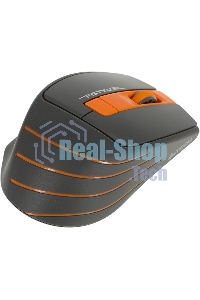 Мышь беспроводная A4Tech Fstyler FG30S серый/оранжевый, 2000 dpi, радиоканал, USB, кнопки - 6