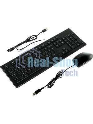Комплект клавиатура+мышь A4Tech KR-8520D проводной, USB, 1200 DPI, чёрный