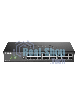 Коммутатор D-Link DGS-1024D/J1A, 24×1 Гбит/с, неуправляемый