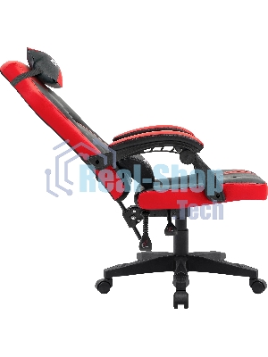 Кресло Defender MERCURY BLACK/RED черный/красный, экокожа