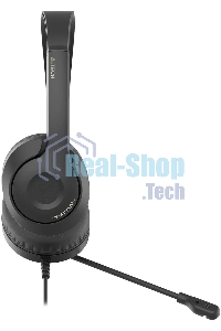 Гарнитура проводная с микрофоном A4Tech Fstyler FH100i черный 1.8м накладные оголовье (FH100I)