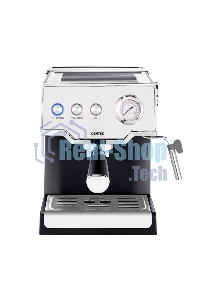 Кофеварка рожковая Centek CT-1167 черный/серебристый, исп. кофе - молотый, 1.6 л, 850 Вт, 20 бар