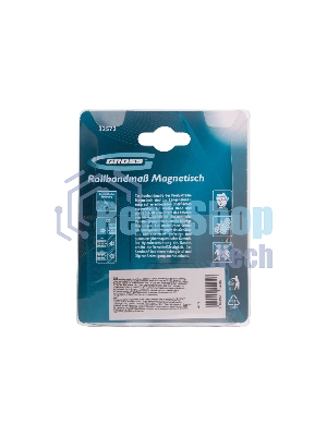 Рулетка Gross 32572 Magnetisch, 5 м х 25 мм обрезиненный корпус, автоматическая фиксация