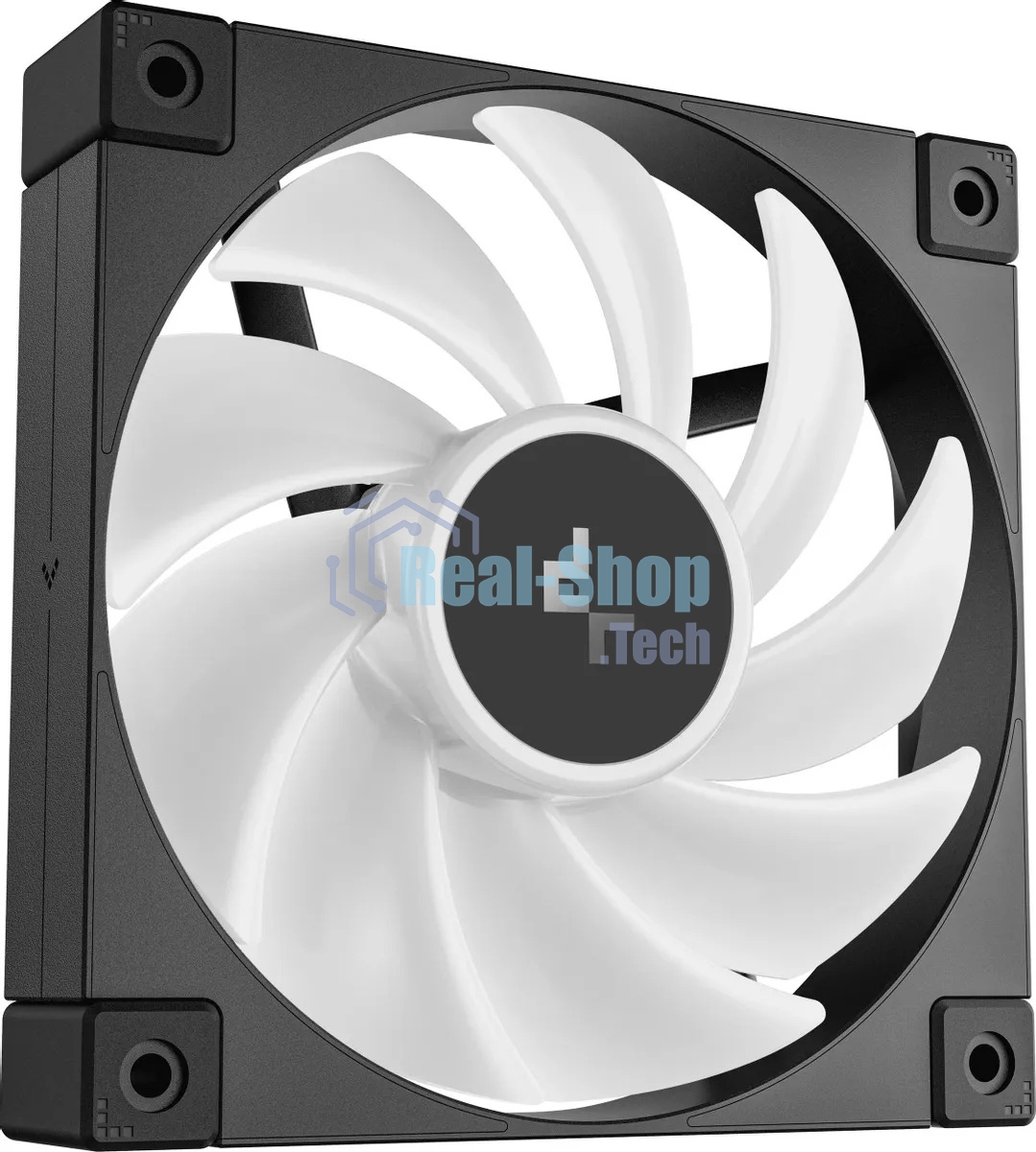 Вентилятор для корпуса DEEPCOOL FD12 черный, 120 мм, 2050 об/мин, 26.9 дБ, 4 pin