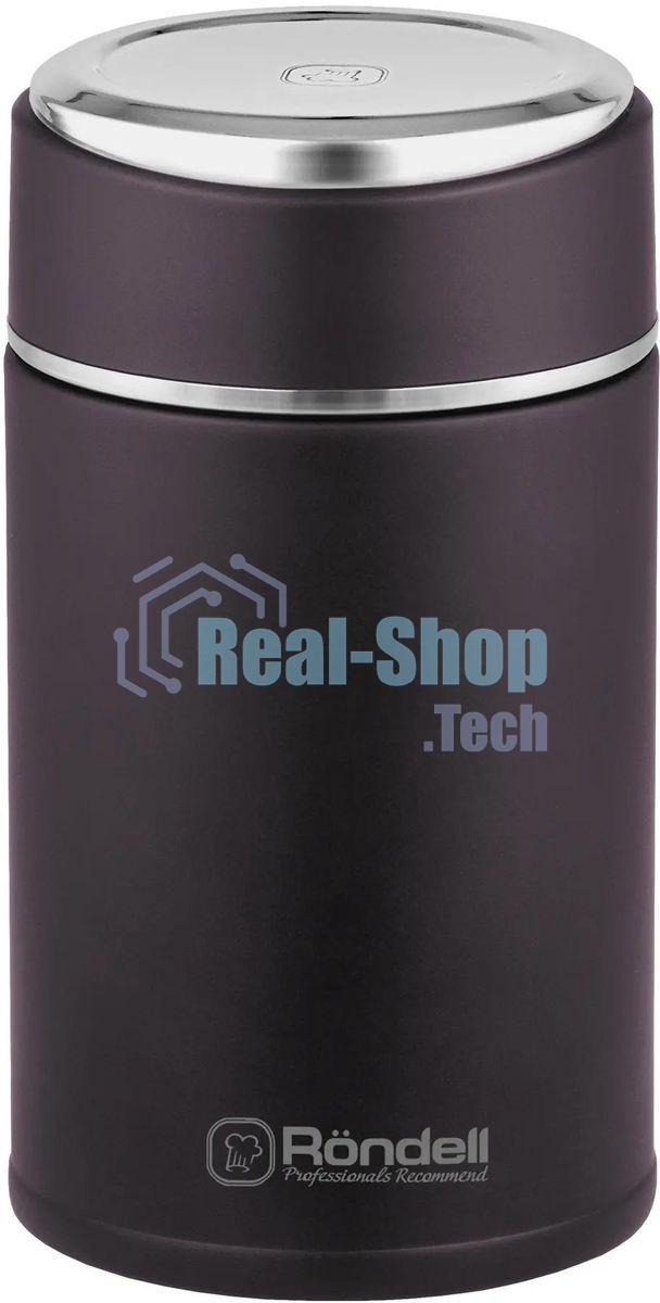 Термос для еды Rondell Tierno RDS-1661 0.7 л. бордовый с чехлом картонная коробка
