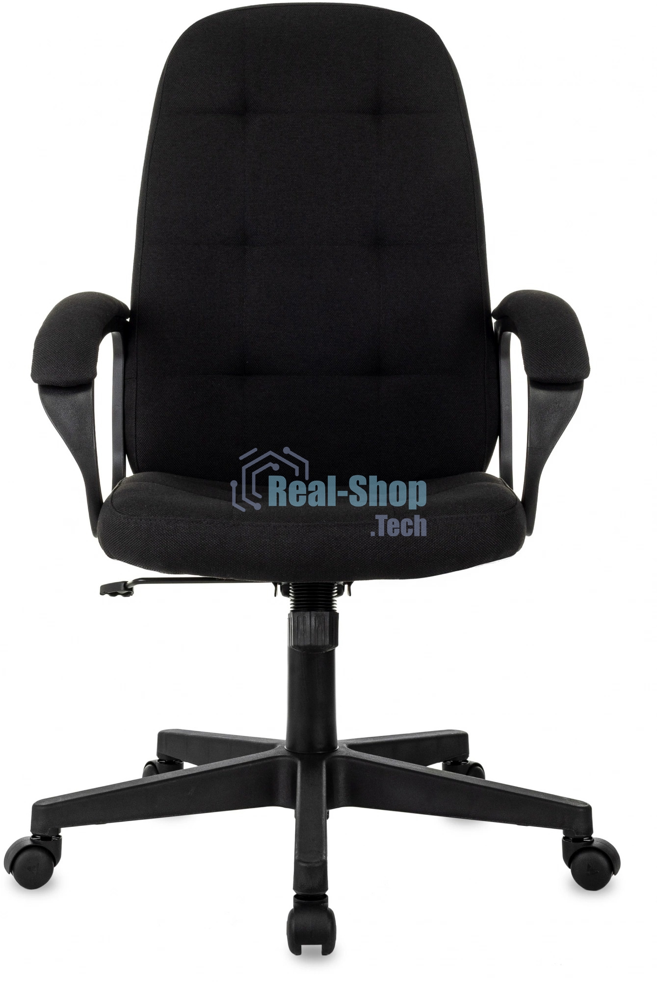 Кресло руководителя Бюрократ CH 002 Fabric 3C11 черный, крестов. пластик