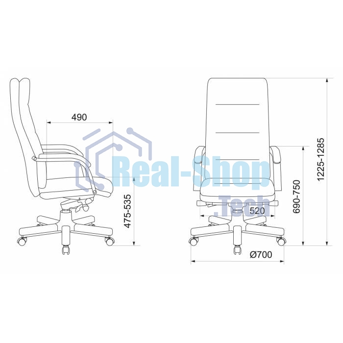 Кресло руководителя Бюрократ T-9927WALNUT/BLACK черный, кожа, крестовина дерево