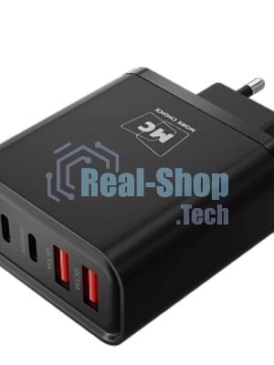 Сетевое зарядное устройство MORE CHOICE NC95 2USB+2Type-C 3.0A PD 65W, черный