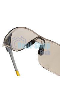 Очки защитные Denzel открытые, поликарбонатные, дымчатая линза