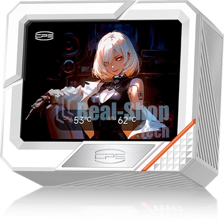 Система охлаждения PCCooler GT360 ARGb Display WH (310W, 360мм, LED temp., белый, ARGb/Fans: 3x120мм, 99CFM, 41.5dBA, 3000RPM/Pump 15dBA, 2600RPM, Rad thickness 27мм/S: 1851, 1700, 1200, 115X, AM5, AM4)