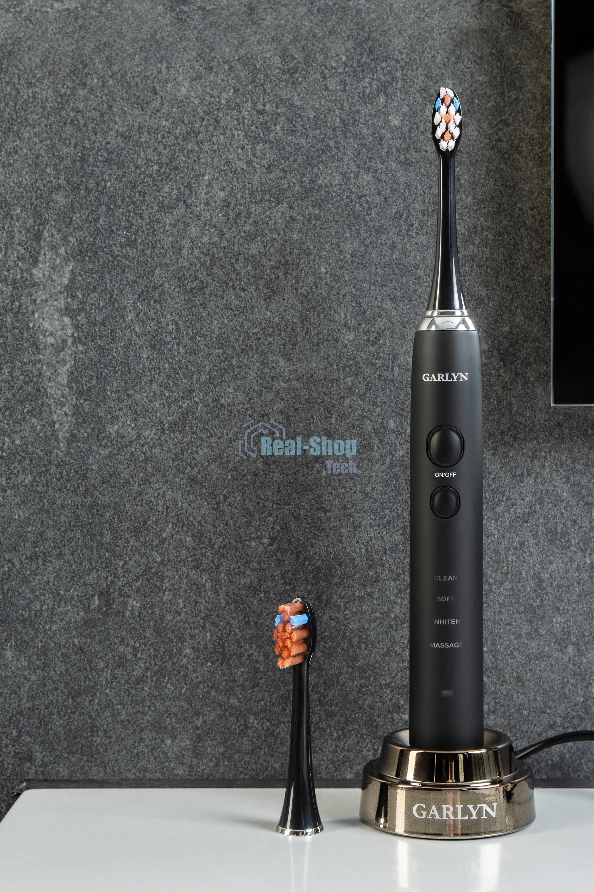 Зубная щетка электрическая GARLYN Smile Crystalcare black