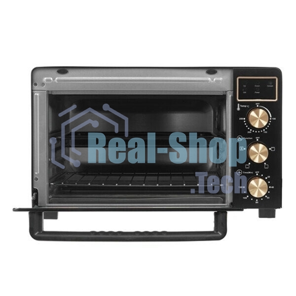 Мини-печь Kraft KF-MO 3506 KGLB (черный/золото) с дисплеем