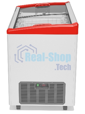 Морозильный ларь FROSTOR GELLAR FG 350 E, белый/красный, 310л, 3 корзины