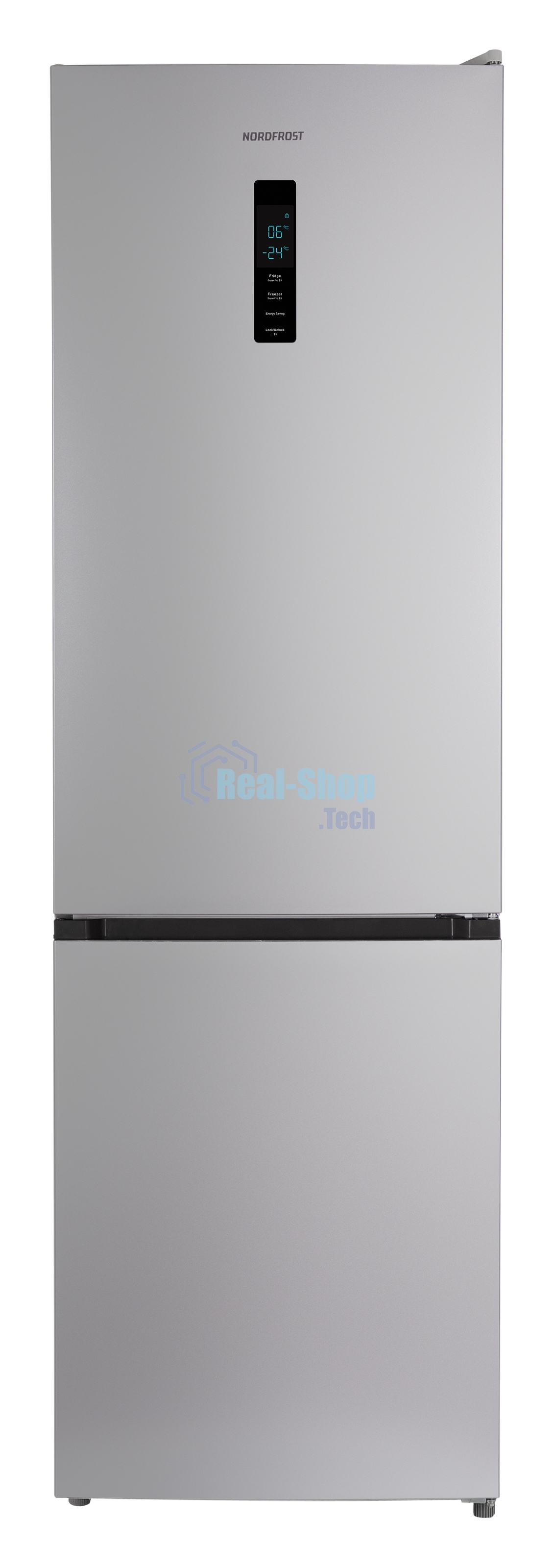 Холодильник Nordfrost RFC 390D NFS серебристый двухкамерный 240/95л морозилка снизу