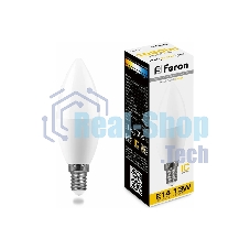 Лампа светодиодная Feron LB-970 13Вт E14 теплый матовая свеча