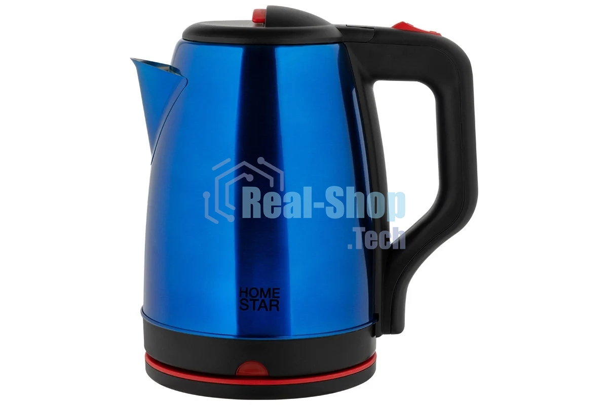 Чайник электрический Homestar HS-1003 1.8л нержавейка, синий