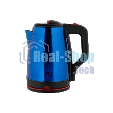 Чайник электрический Homestar HS-1003 1.8л нержавейка, синий