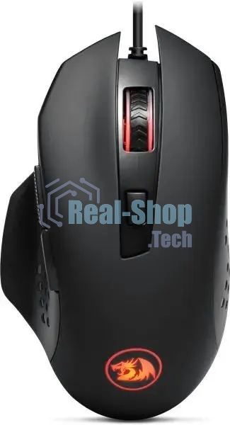 Мышь проводная Redragon Gainer черный, 3200 dpi, USB, кнопки - 6