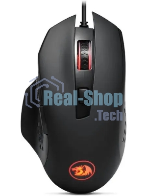 Мышь проводная Redragon Gainer черный, 3200 dpi, USB, кнопки - 6