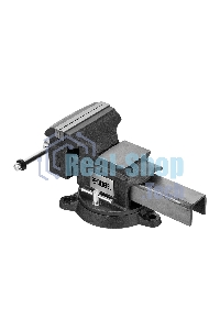 Тиски слесарные Denzel BVH-150 150 мм, поворотные, стальная направляющая, с наковальней