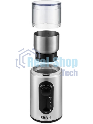 Кофемолка Kitfort KT-748 200Вт сист.помол.:ротац.нож вместим.:70гр нержавеющая сталь/черный