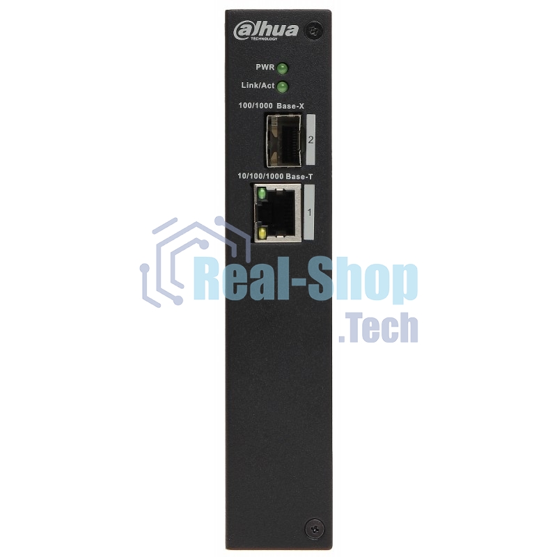 Коммутатор Dahua DH-PFS3102-1T, 1×1 Гбит/с RJ-45 + 1×1 Гбит/с SFP, неуправляемый, промышленный