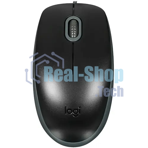 Мышь проводная Logitech M110 Silent черный, 1000 dpi, USB, кнопки - 3