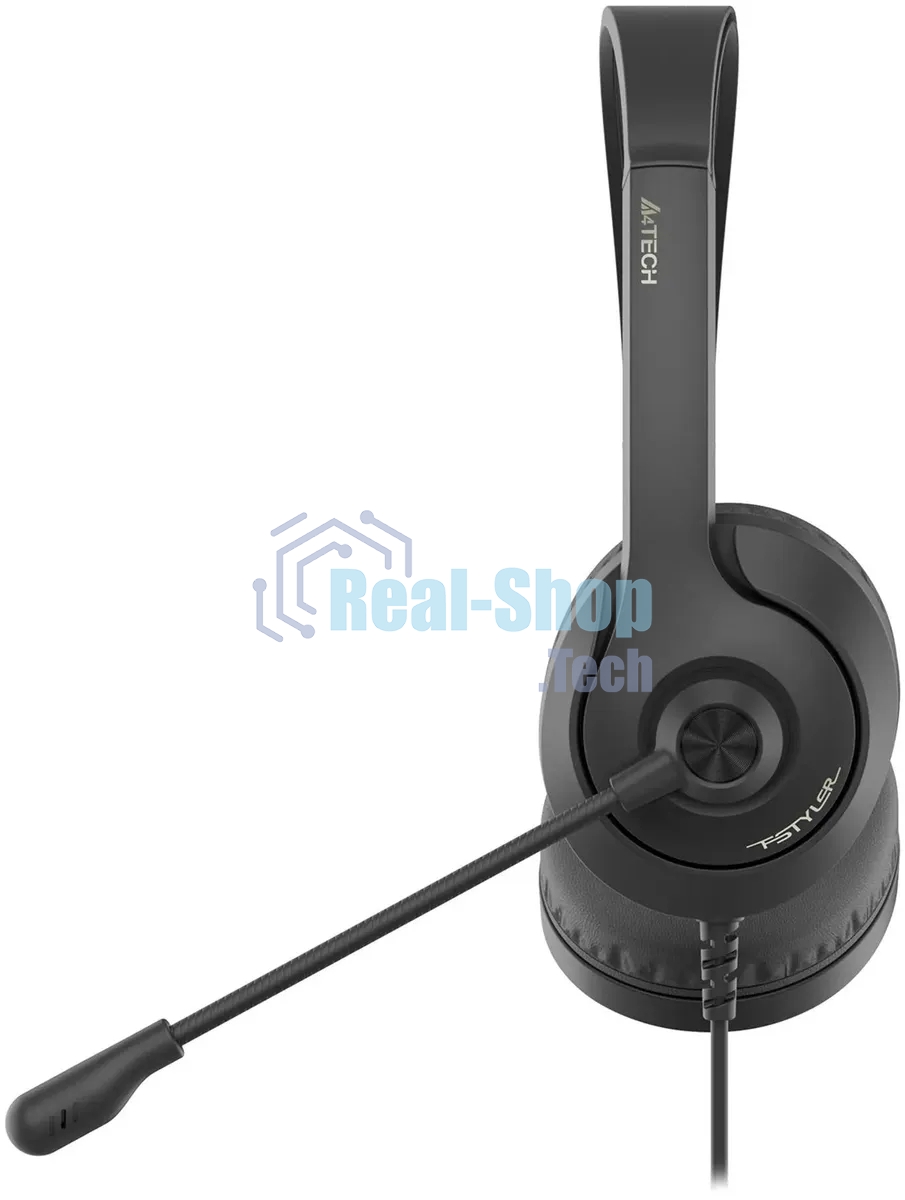 Гарнитура проводная с микрофоном A4Tech Fstyler FH100i черный 1.8м накладные оголовье (FH100I)