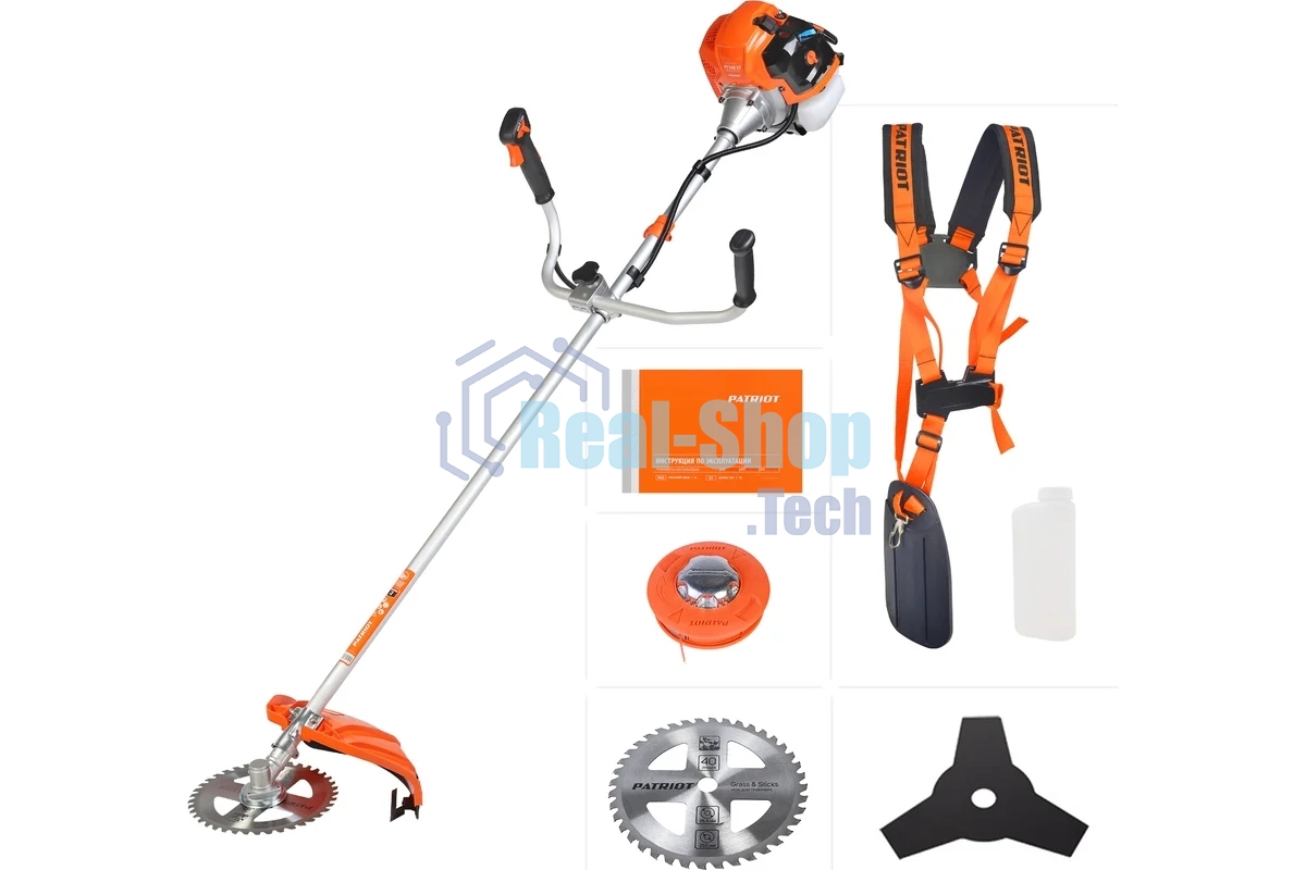 Триммер бензиновый Patriot PT 545 XT 2.5л.с. неразбор.штан. реж.эл.:леска/нож