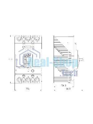 Выключатель автоматический MGS125 3P 20-25A 25kA YON MGS125M-3TAMF0025