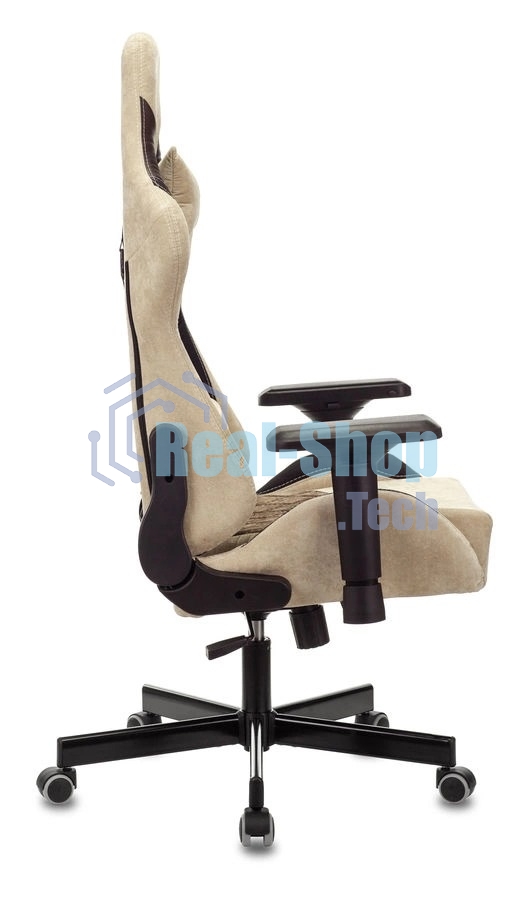 Кресло игровое Бюрократ VIKING 7 KNIGHT BR FABRIC коричневый текстиль/эко.кожа крестовина металл/пластик