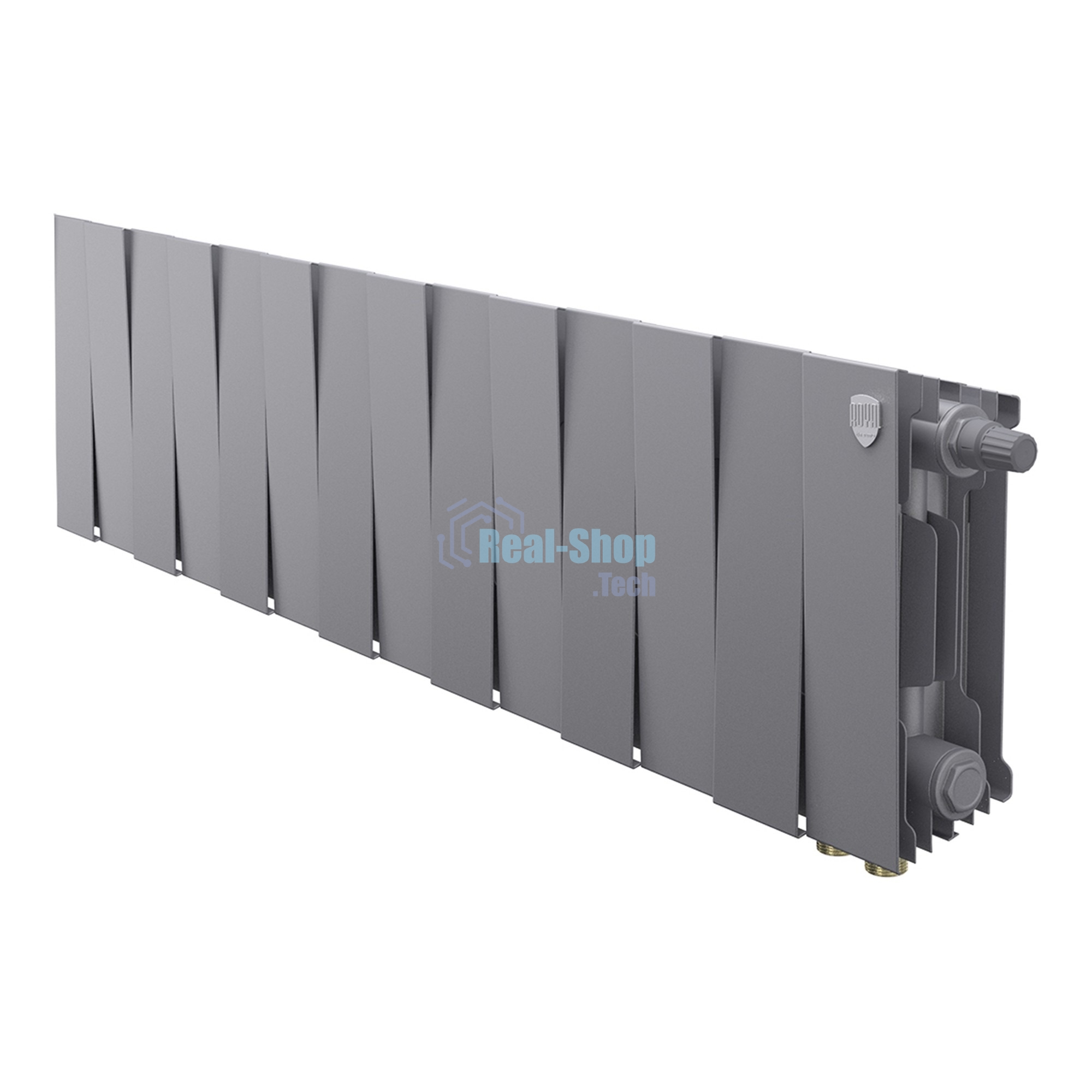 Радиатор биметаллический Royal Thermo PianoForte 200 серебристый VR80- 14 секц.